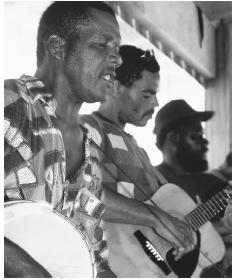 A string band plays on Scilly Cay. Tourism is now the most widespread commercial concern in Anguilla.