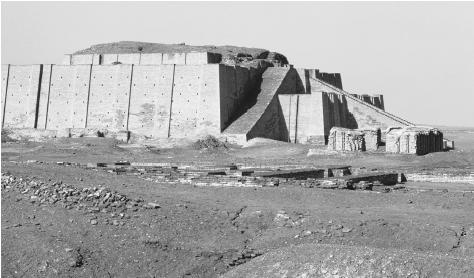 The ziggurat of Nanna, built around 2100 B.C.E. in the ancient city of Ur by Shulgi.